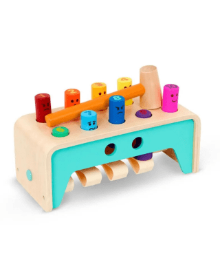 BANCO DE MADERA CON MARTILLO 4459181