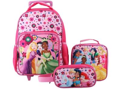 PRINCESAS DISNEY SET MOCHILA, LONCHERA Y ESTUCHE1