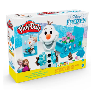 PLAYDOH FROZEN OLAF EN TRINEO1