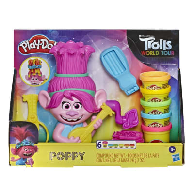 PLAYDOH TROLLS POPPY CABELLO ARCOÍRIS1