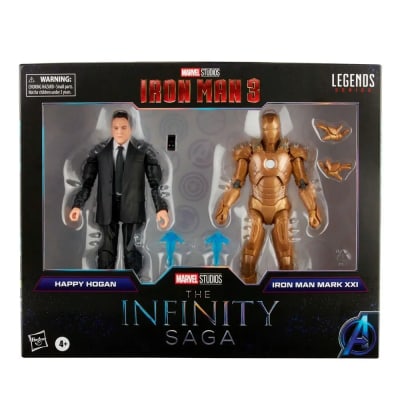 MARVEL LEGENDS THE INFINITY SAGA - IRON MAN MARK XXI & HAPPY HOGAN2