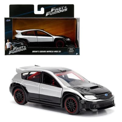 1:32 | FF | Brian's Subaru WRX Hattchback-Free Rolling | Silver   | Window Box With J Hook
Window B1