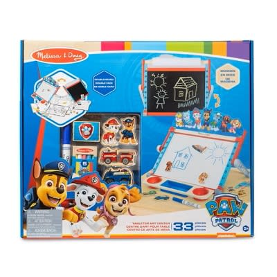 Melissa & Doug PAW Patrol Caballete de Madera de Doble Cara Centro de Arte1