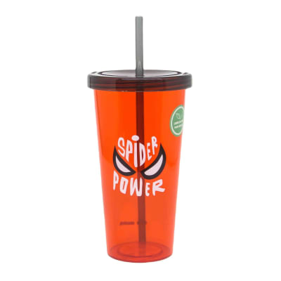 SPIDERMAN VASO SIMPLE CON BOMBILLA 680 ML1