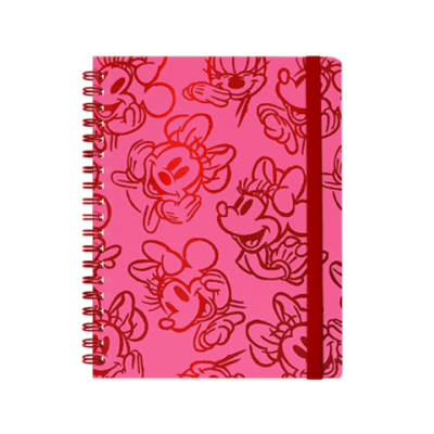 LIBRETA ESPIRAL MINNIE HOJAS LINEADAS 96HJS (A5) SURTIDO - MOOVING1