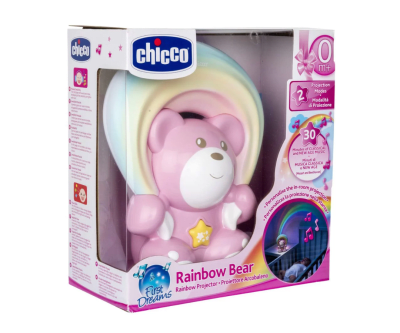 CHICCO PROYECTOR OSITO ARCOIRIS ROSADO1