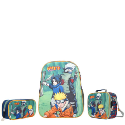 NARUTO MOCHILA SET 3 en 11