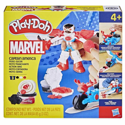 PLAY-DOH MARVEL CAPITAN AMERICA MOTO-SLICER1