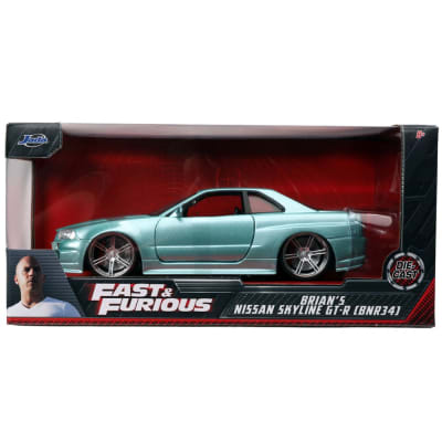 JADA TOYS FAST & FURIOUS | BRIAN'S NISSAN SKYLINE GT-R (BNR34) | 1:241