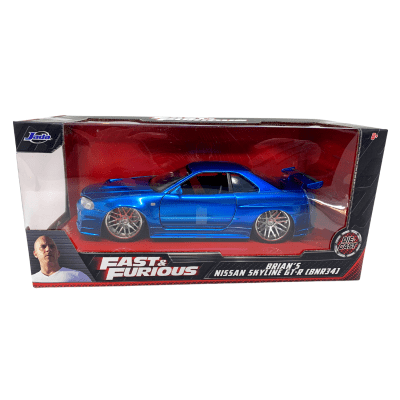 JADA TOYS FAST AND FURIOUS | BRIAN’S NISSAN SKYLINE GT-R (BNR34) | 1:241