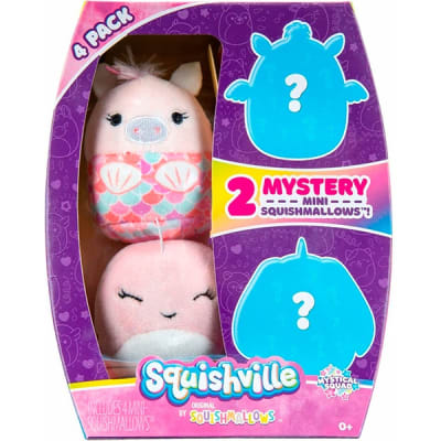 SQUISHMALLOWS MINI PELUCHE SQUISHVILLE 4 PACK1