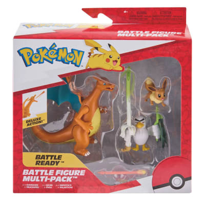 POKEMON BATTLE READY PACK DE 3 FIGURAS (EEVEE, SIRFETCH Y CHARIZARD)1
