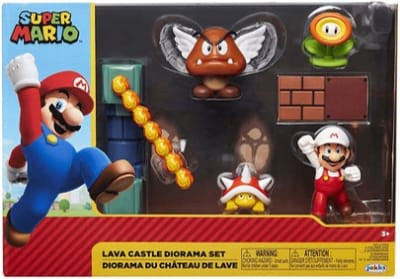 SUPER MARIO NINTENDO LAVA CASTLE DIORAMA SET1