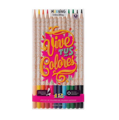 SET 12 LAPICES COLORES PREMIUM - MOOVING1