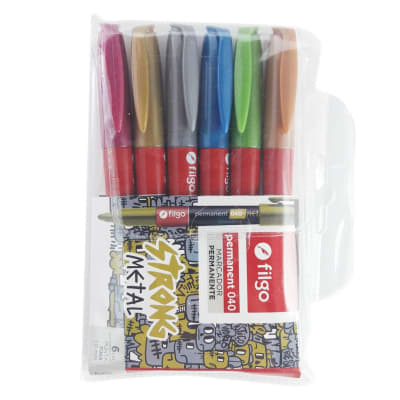 SET 6 MARCADORES COLOR METAL - FILGO SET 6 MARCADORES COLOR METAL - FILGO