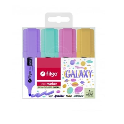 SET 4 DESTACADORES PASTEL COLORES GALAXY SET 4 DESTACADORES PASTEL COLORES GALAXY