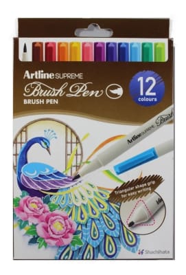 SET 12 LAPICES BRUSH PEN - ARTLINE SET 12 LAPICES BRUSH PEN - ARTLINE