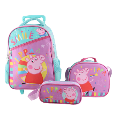 SET PROMO BTS CON RUEDAS 3 PIEZAS PEPPA1