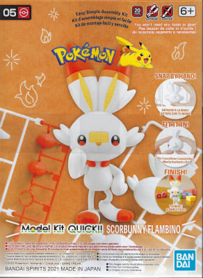 BANDAI POKEMON MODEL KIT QUICK!! 05 SCORBUNNY2