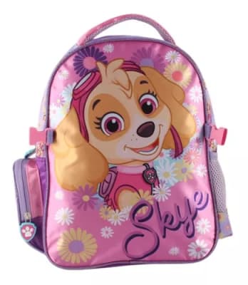 PAW PATROL SET SATIN MOCHILA CON LONCHERA SKYE2