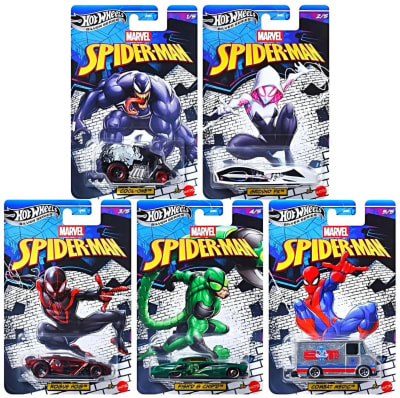 Hot Wheels Collector Auto Entretenimiento SPIDER-MAN SILVER SERIES1