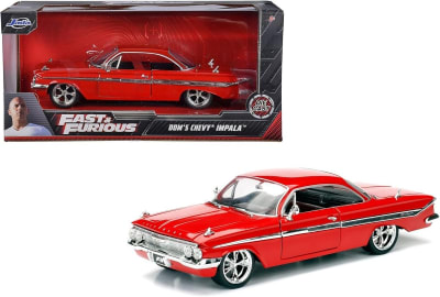 JADA TOYS FAST AND FURIOUS CHEVROLET IMPALA GLOSSY RED 19611