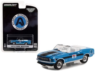 1:64 1970 Ford Mustang Mach 1 428 Cobra Jet Convertible - Atlanta International Raceway Office Pace1