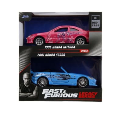 JADA TOYS FAST AND FURIOUS PACK 1995 HONDA INTEGRA Y 2001 HONDA S20002