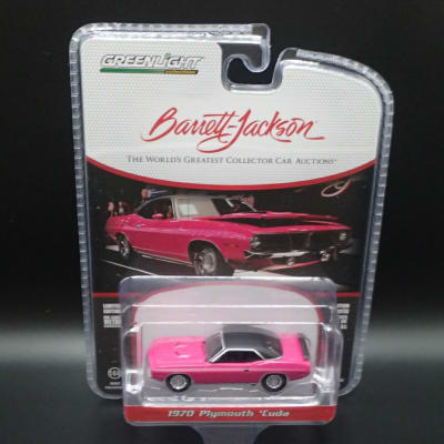 1:64 Barrett-Jackson Series 14 - 1970 Plymouth Cuda - Moulin Rouge (Las Vegas 2023) Solid Pack1