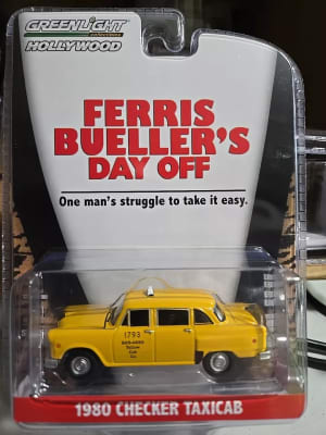 1:64 Hollywood Series 42 - Ferris Bueller's Day Off (1986) - 1980 Checker Taxicab Yellow Cab #17931