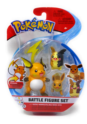 POKEMON BATTLE SET FIGURE RAICHU, MORPEKO & EEVEE POKEMON BATTLE SET FIGURE RAICHU, MORPEKO & EEVEE