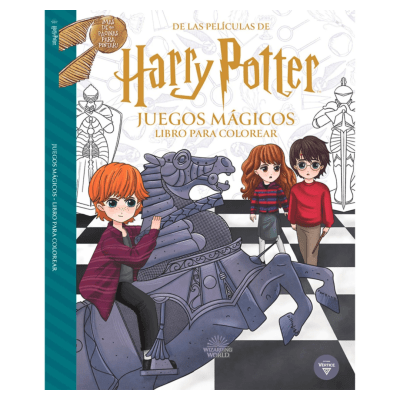 LIBRO PARA COLOREAR HARRY POTTER - PINTEMOS MAGICOS JUEGOS1