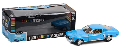 GREENLIGHT 1:18 1968 Ford Mustang Fastback Ford Rainbow Of Colors West Coast USA Special Edition Mustang - Si1