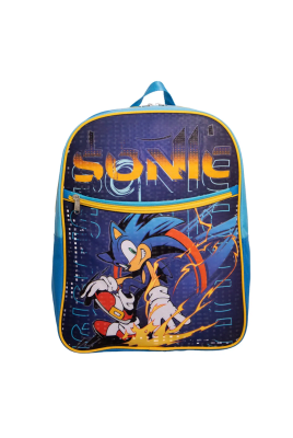 MOCHILA ESCOLAR NIÑO OVER POWER AZUL SONIC1