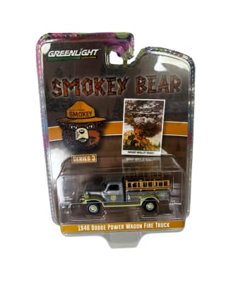 1:64 Smokey Bear Series 3 - 1946 Dodge Power Wagon Fire Truck What Will It Take? Solid Pack1