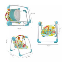 COLUMPIO PORTATIL PARA BEBES AZUL