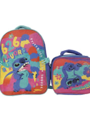 MOCHILA CON LONCHERA STITCH
