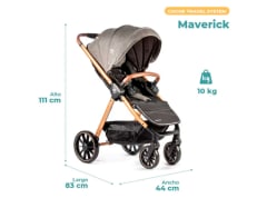 COCHE TRAVEL SYSTEMS PIKABOO -  MAVERICK NEGRO
