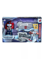 TRANSFORMERS EARTHSPARK OPTIMUS PRIME REMOLQUE DE COMBATE