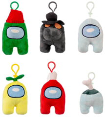 AMONG US PELUCHE DE 13 CMS CON CLIP PARA COLGAR SURTIDO