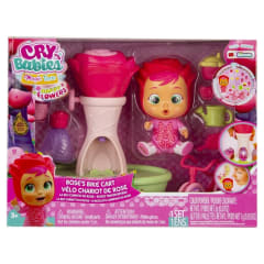CRY BABIES HAPPY FLOWERS LA BICI CARRITO DE ROSE