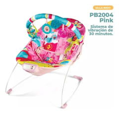 SILLA NIDO TIPO BOUCER PIKABOO  BABY SELVA PINK