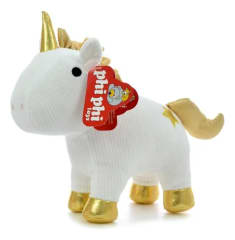 PELUCHE UNICORNIO PARADO 2 COLORES 25CM