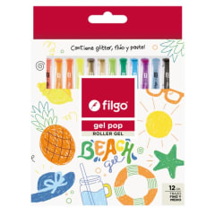 SET 12 ROLLER GEL POP BEACH