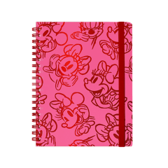 LIBRETA ESPIRAL MINNIE HOJAS LINEADAS 96HJS (A5) SURTIDO - MOOVING