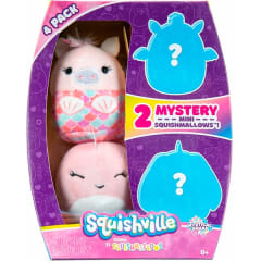 SQUISHMALLOWS MINI PELUCHE SQUISHVILLE 4 PACK