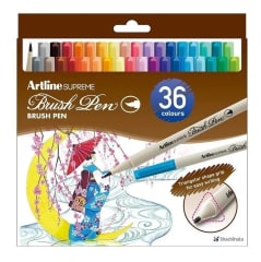SET 36 LAPICES BRUSH PEN - ARTLINE
