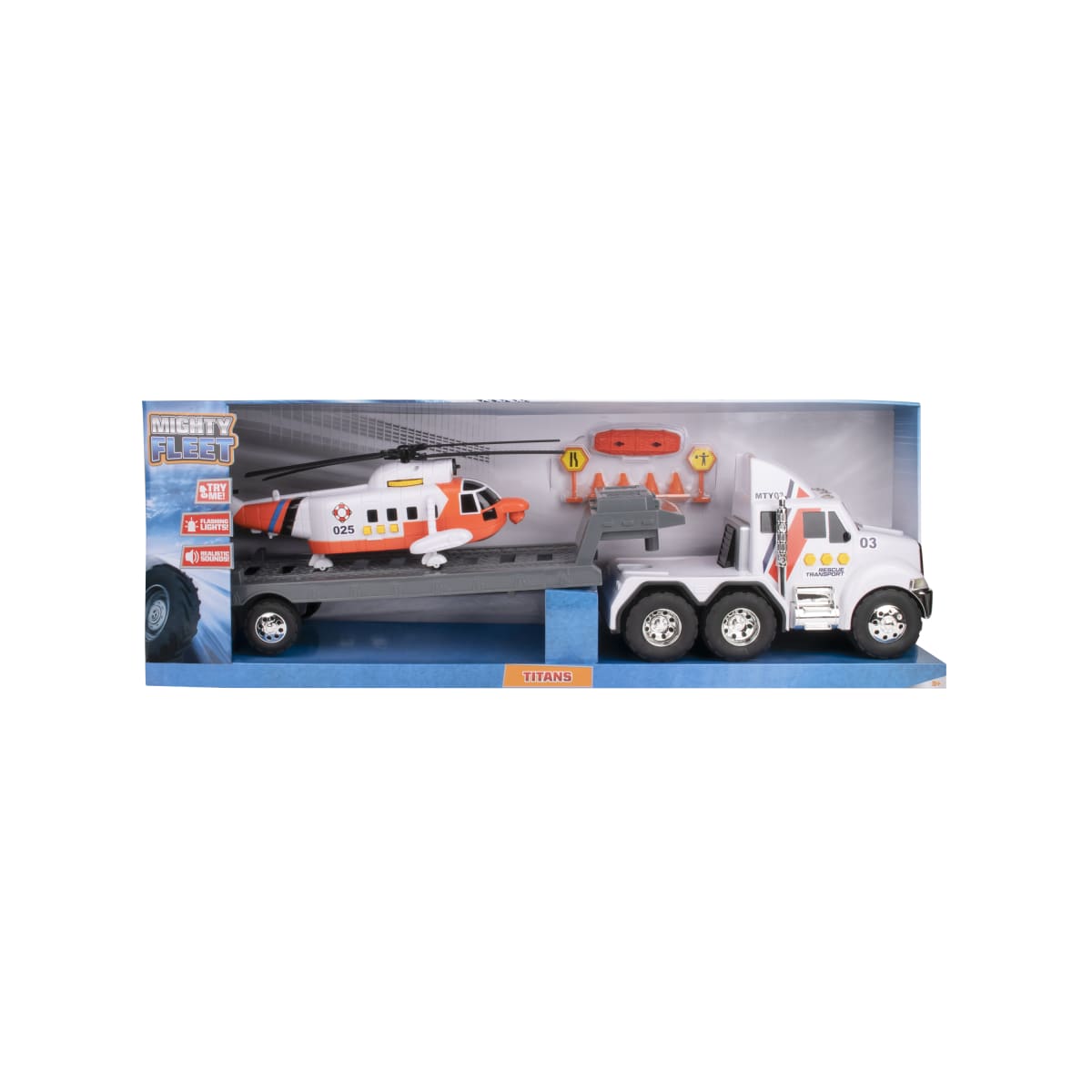 MIGHTY FLEET REMOLQUE TITAN CON HELICOPTERO 0