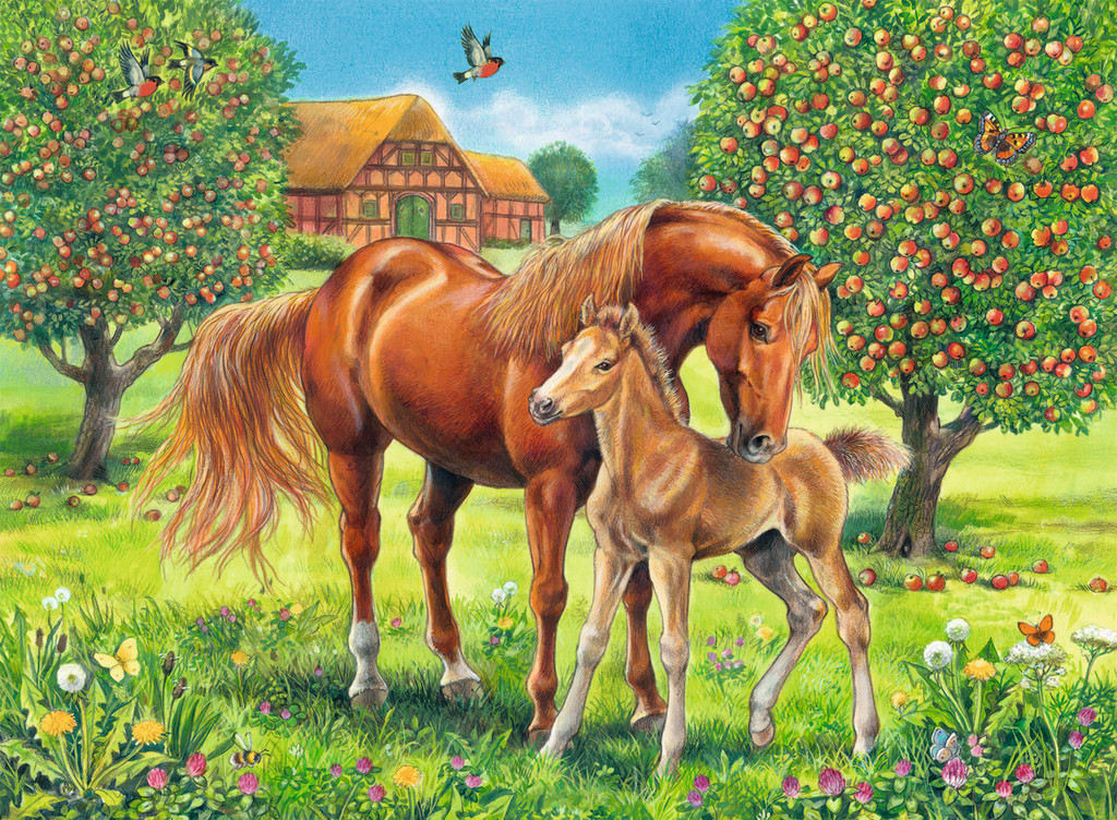 PUZZLE 100 PIEZAS, CABALLOS EN LA NATURALEZ - RAVENSBURGER2
