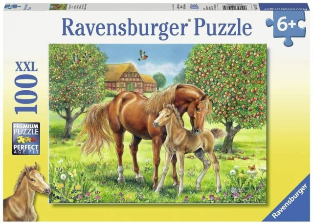 PUZZLE 100 PIEZAS, CABALLOS EN LA NATURALEZ - RAVENSBURGER 0